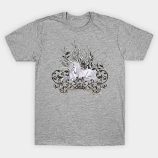 Wonderful unicorn with floral elements T-Shirt